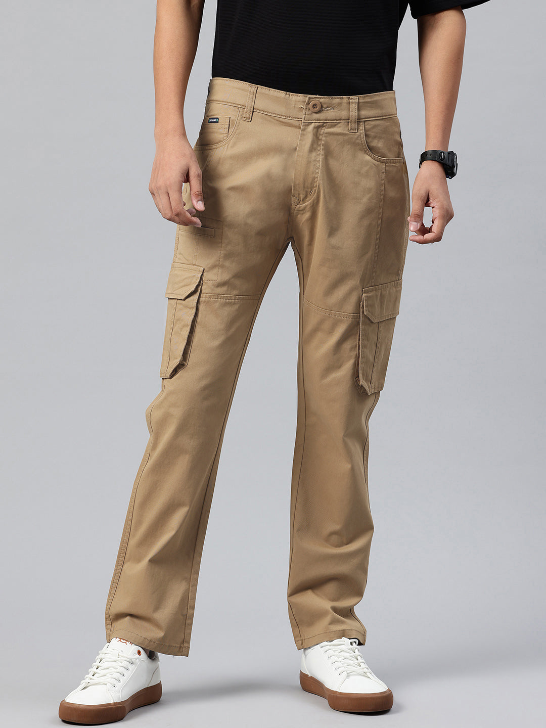 Relaxed Fit Tan Cargo Trousers Mens NWT Wrangler Men's 42x30 Flex
