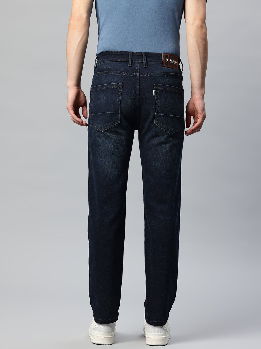 Men Blue Relaxed Fit Stretchable Jeans