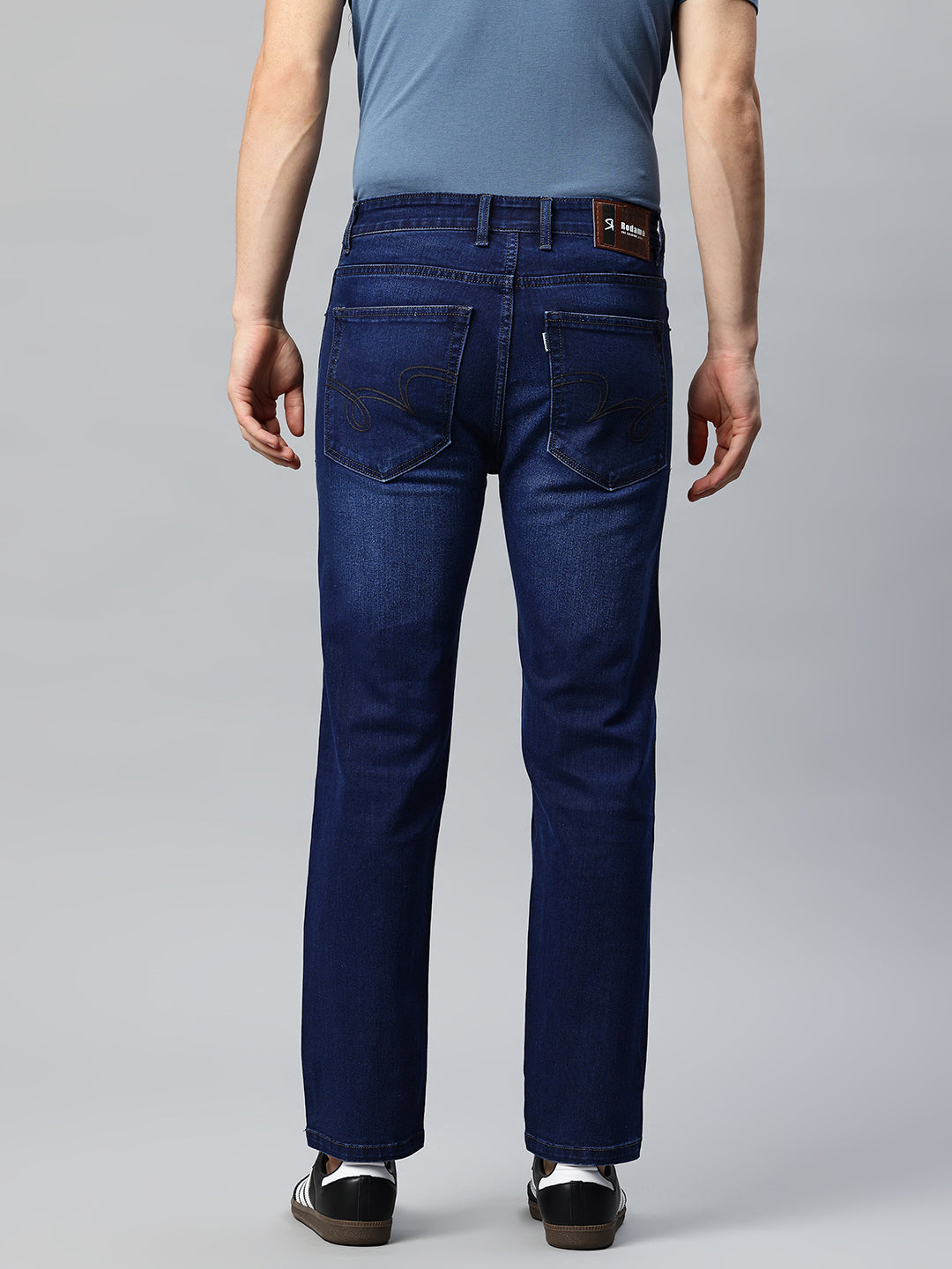 Men Blue Relaxed Fit Stretchable Jeans