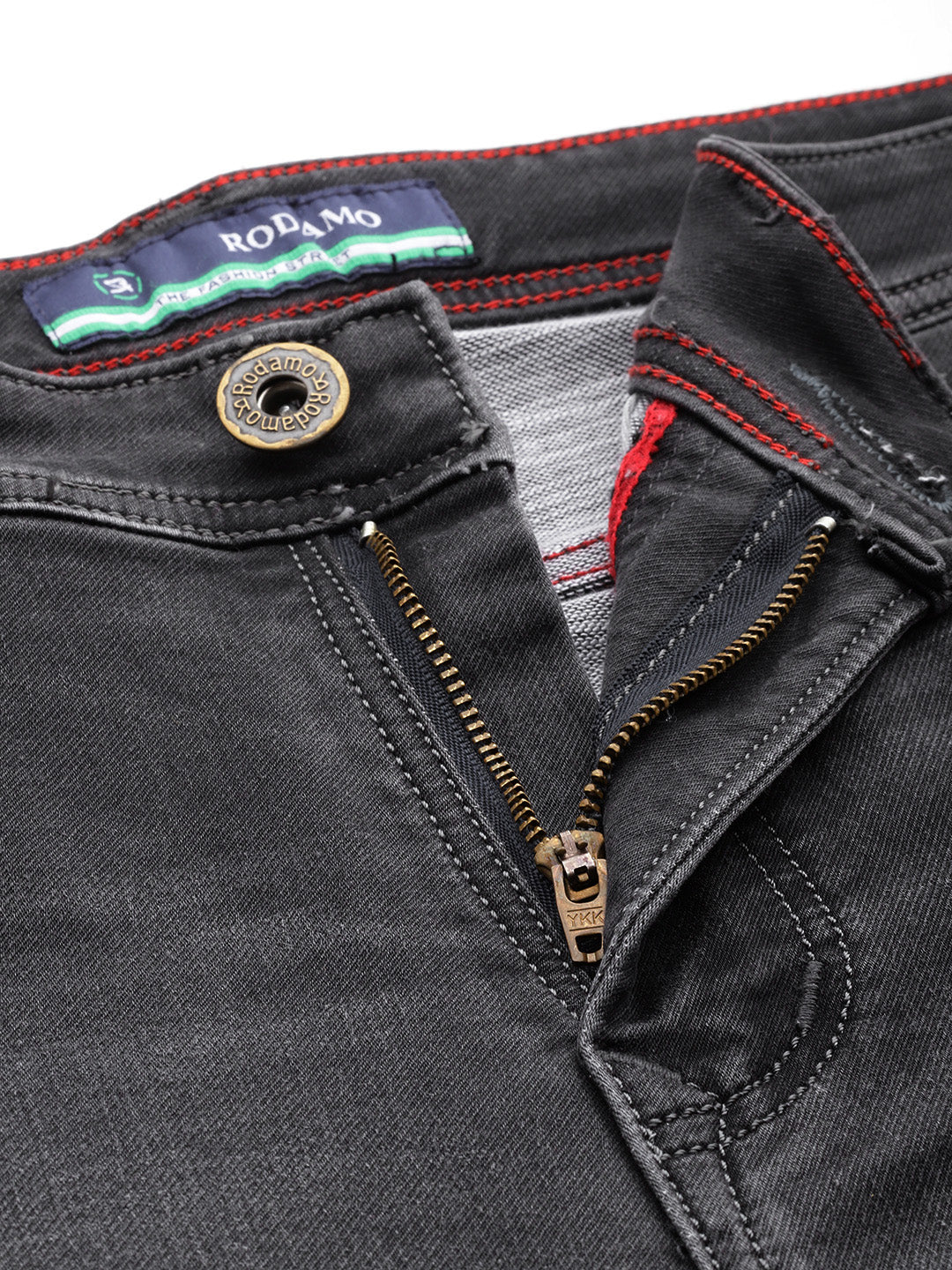 Men Grey Relaxed Fit Stretchable Cargo Jeans