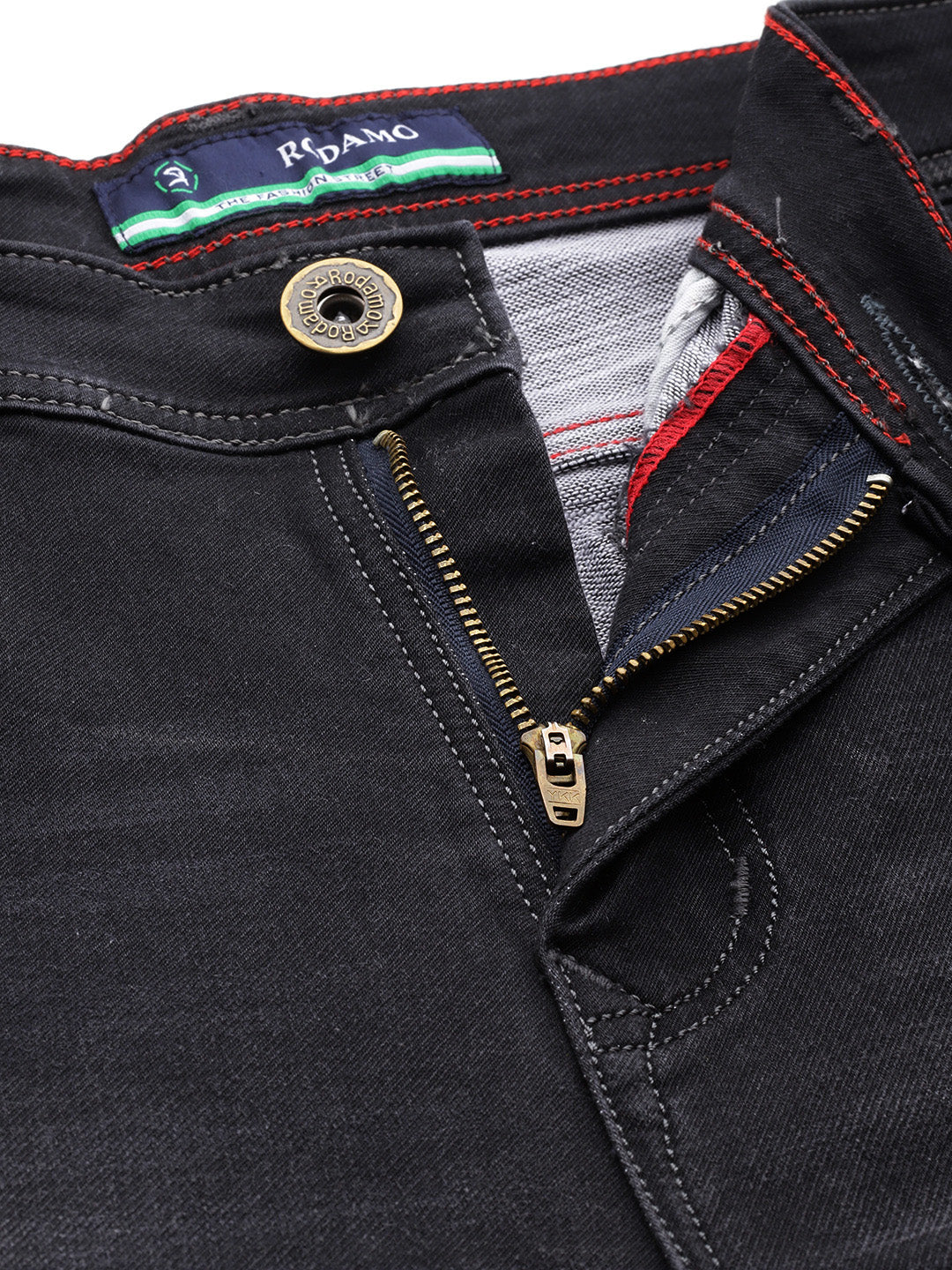 Men Black Relaxed Fit Stretchable Cargo Jeans