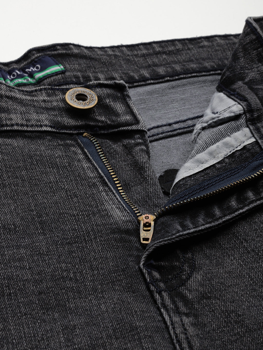 Men Grey Relaxed Fit Stretchable Cargo Jeans