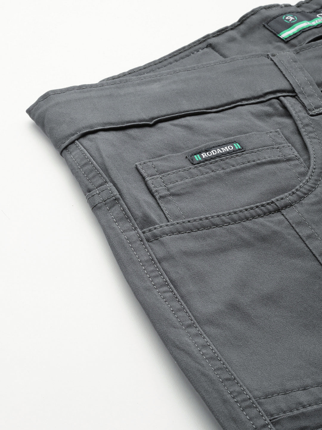 Men Grey Relaxed Fit Stretchable Cargo Trousers