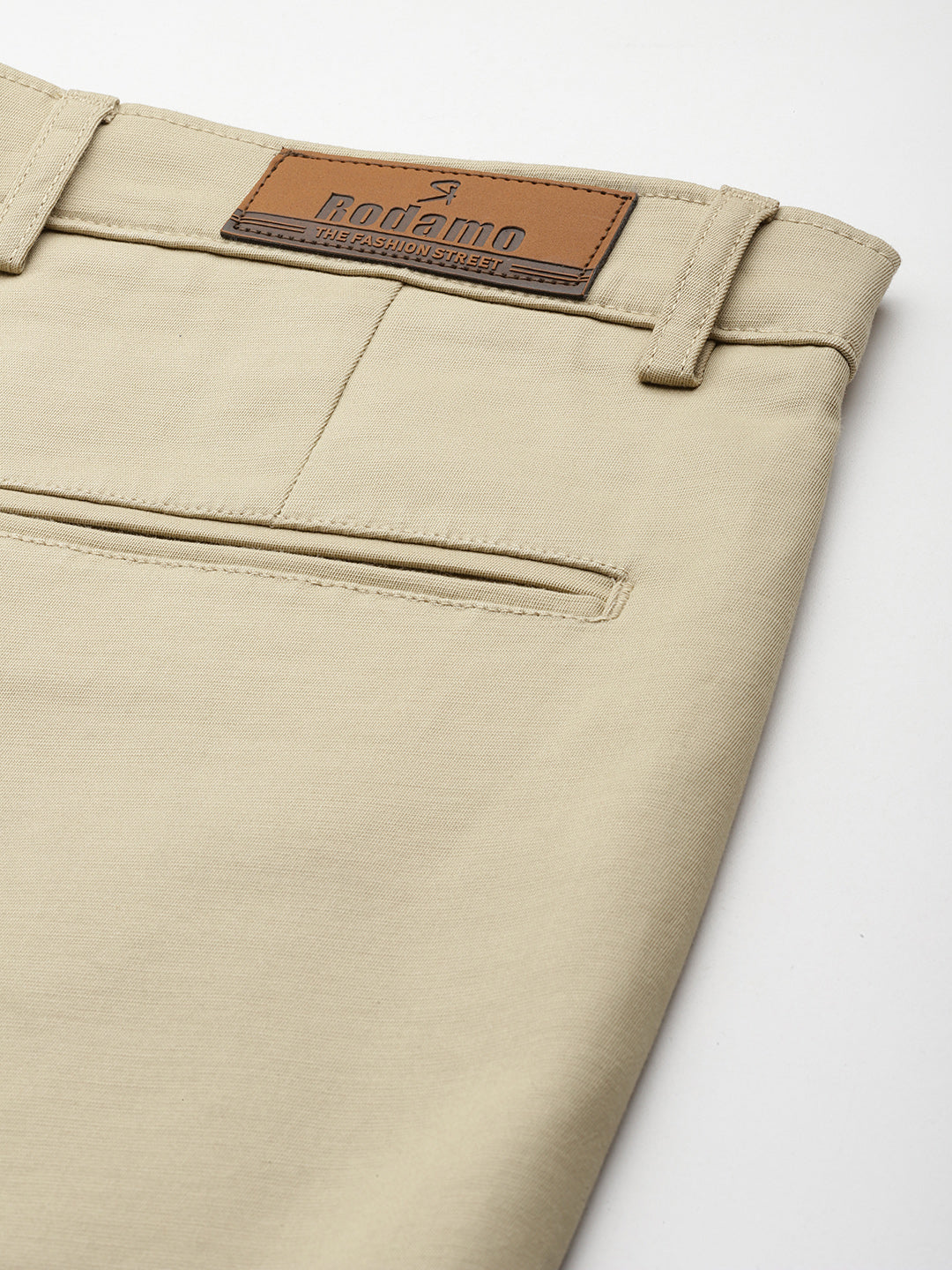 Men Beige Slim Fit Trousers