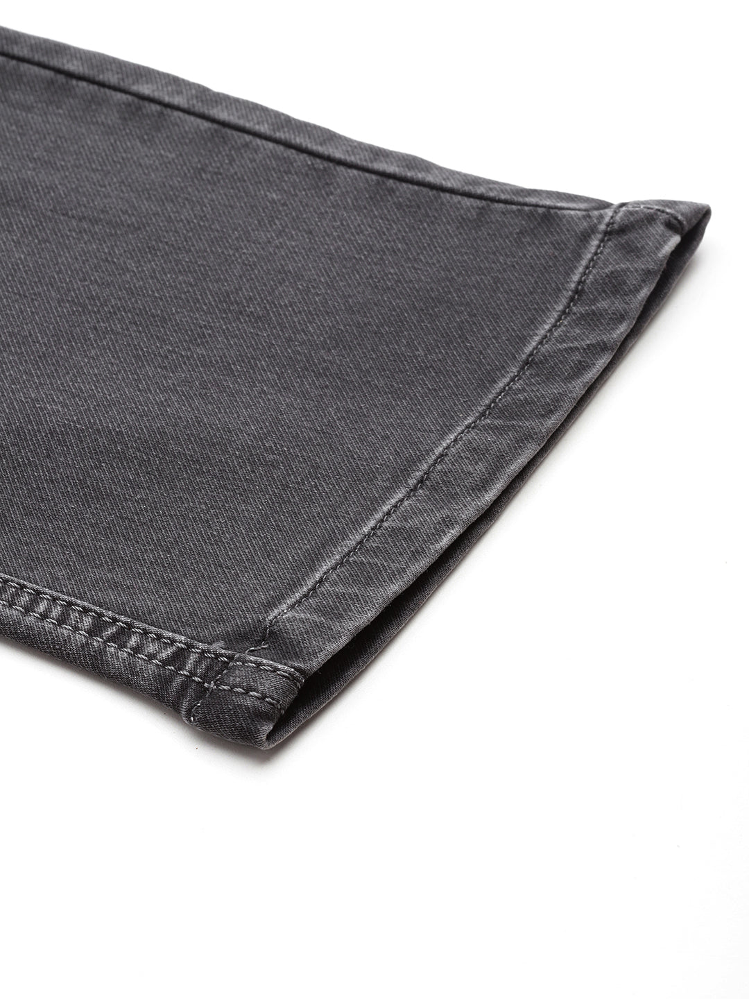 Men Grey Relaxed Fit Stretchable Cargo Jeans