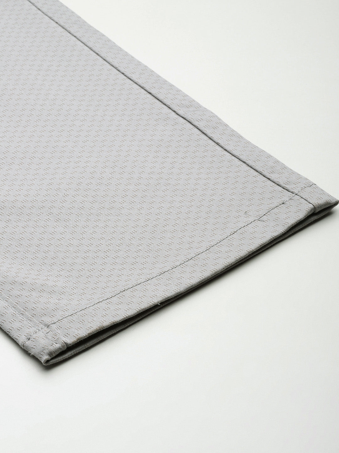 Men Grey Self Design Stretchable Trousers