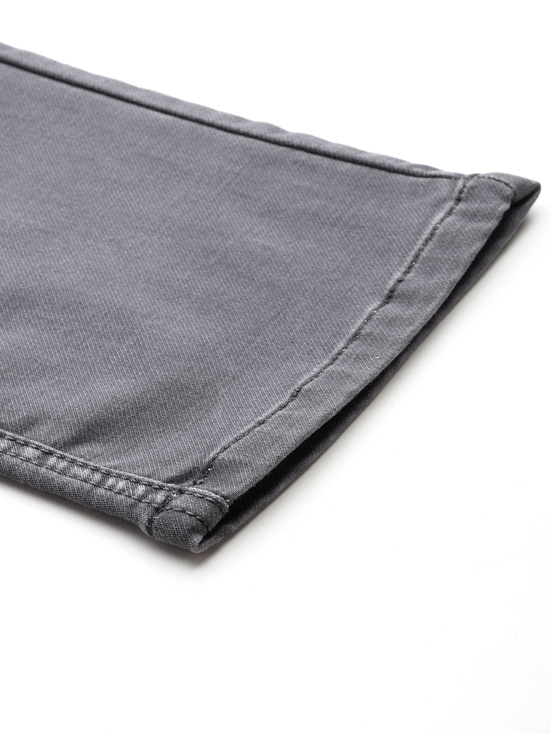 Men Grey Relaxed Fit Stretchable Cargo Jeans