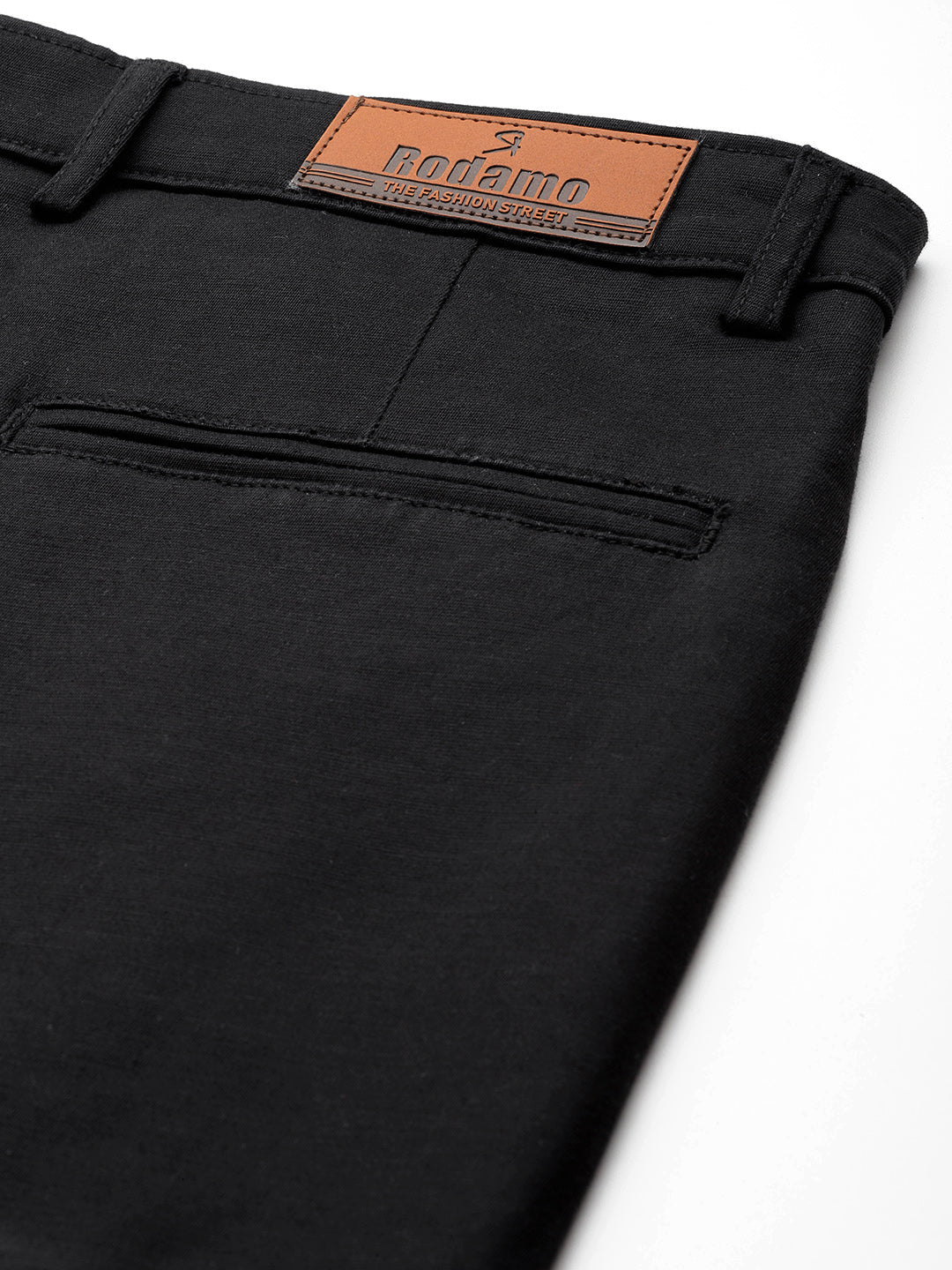 Men Black Slim Fit Trousers