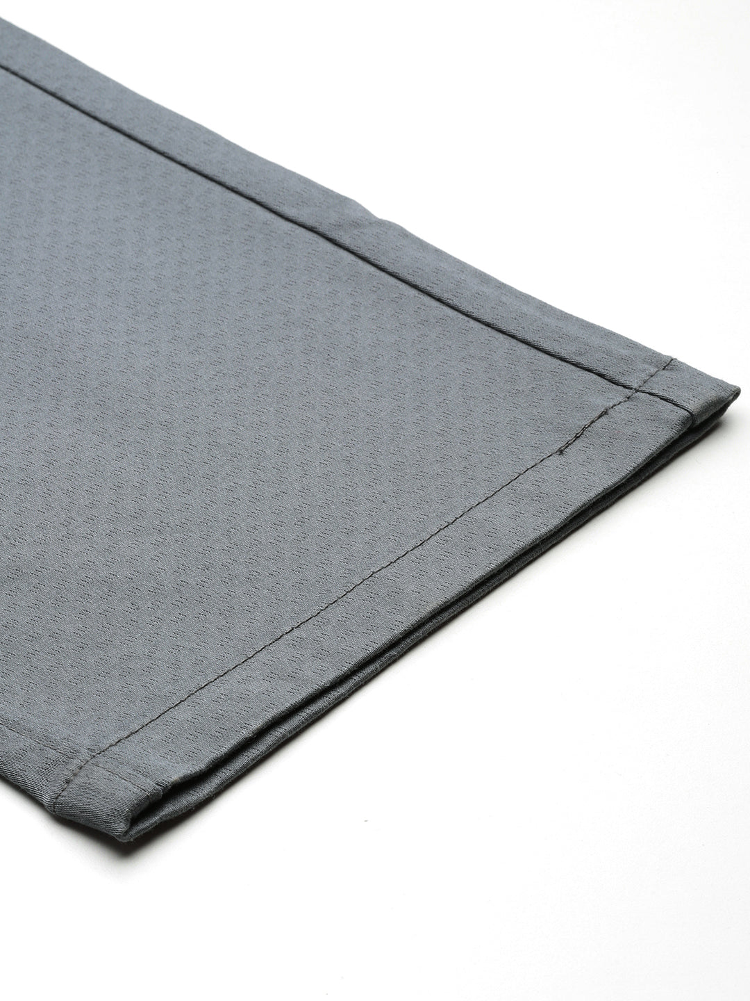 Men Grey Self Design Stretchable Trousers