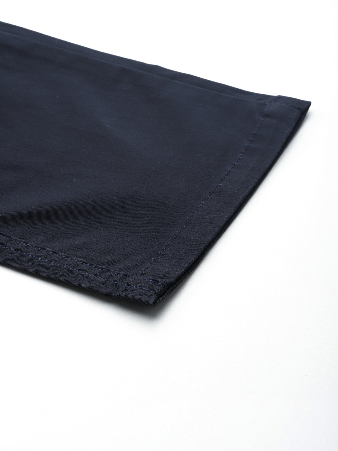 Men Navy Blue Slim Fit Cargo Trousers