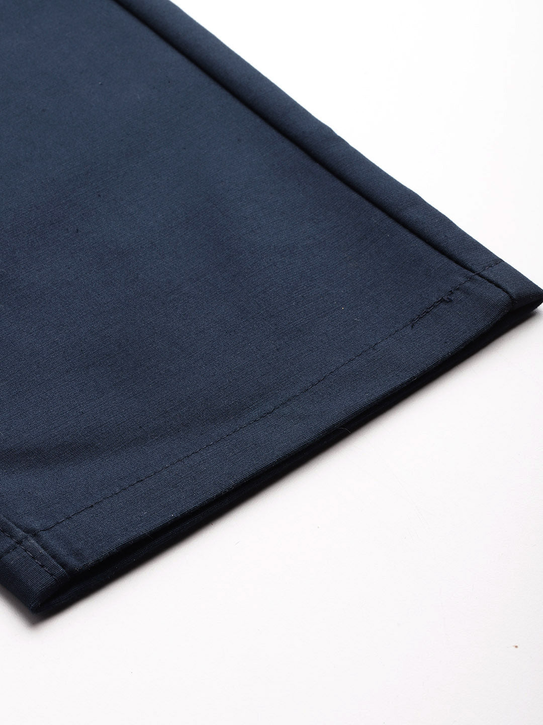 Men Navy Blue Relaxed Fit Trousers