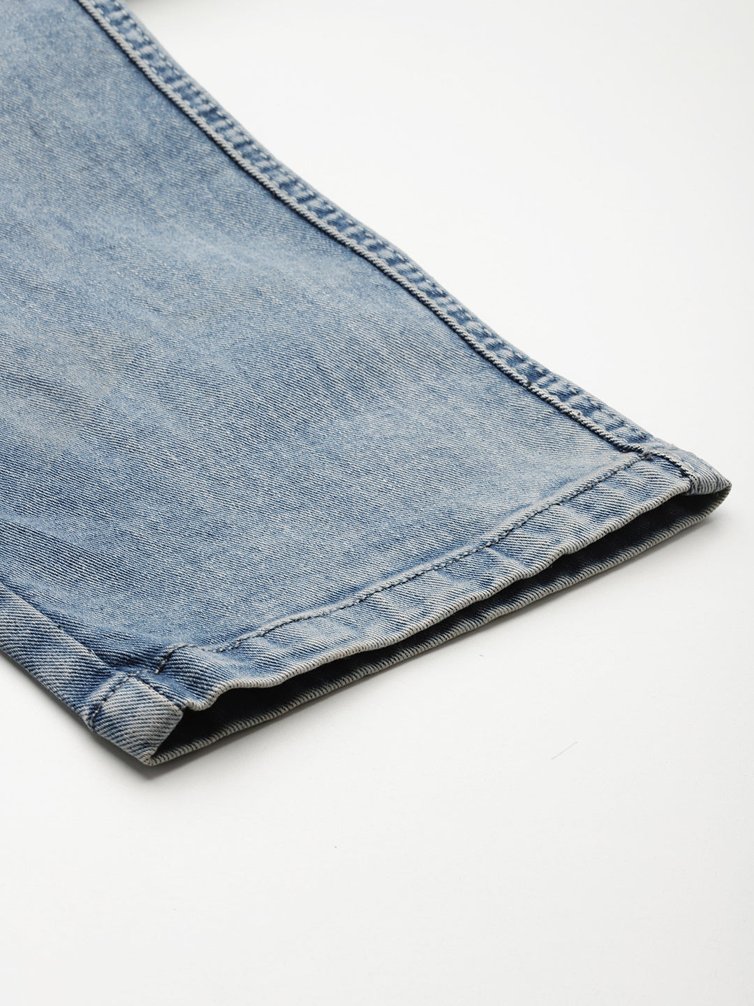 Men Blue Relaxed Fit Stretchable Cargo Jeans