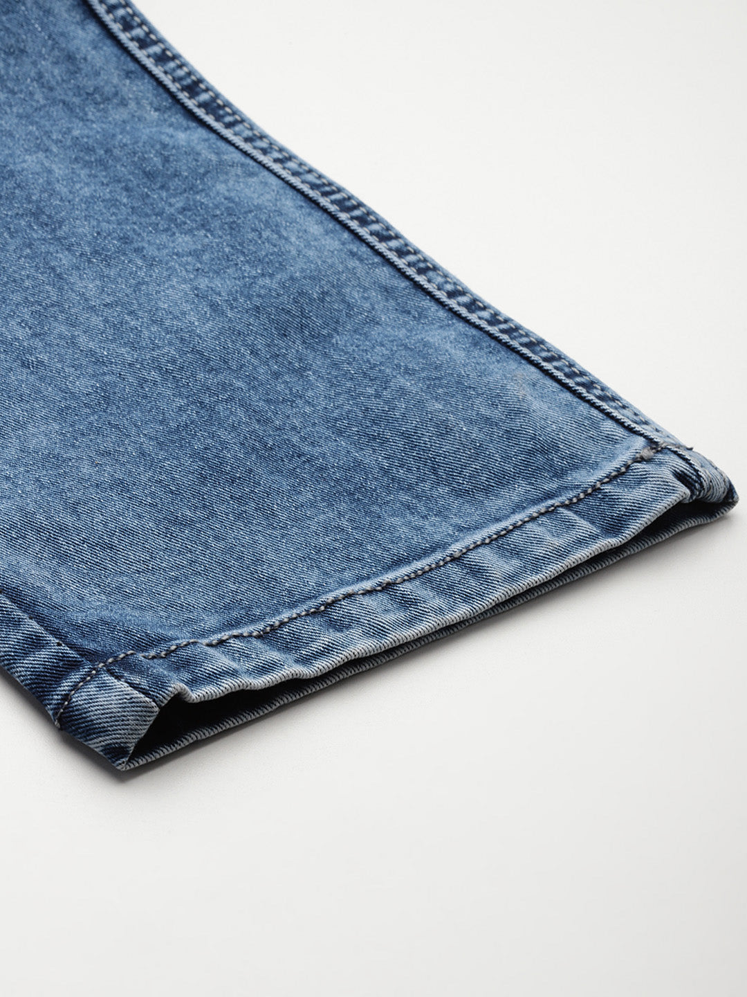 Men Blue Relaxed Fit Stretchable Cargo Jeans