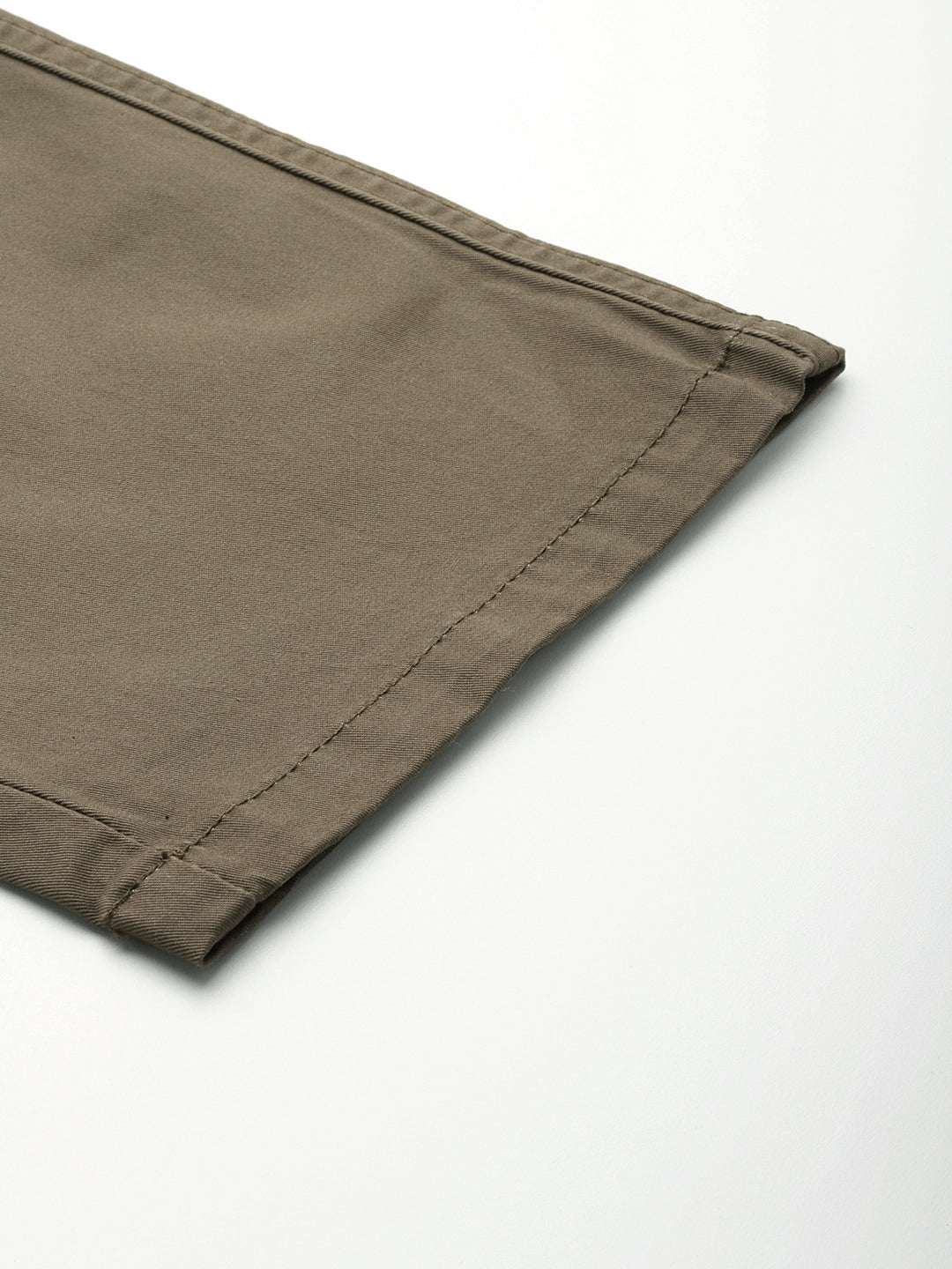 Men Brown Relaxed Fit Stretchable Cargo Trousers