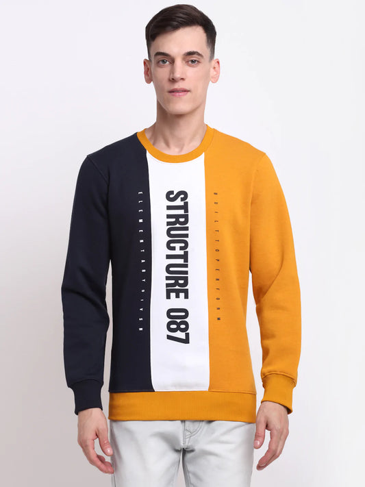 Men Multicoloured Printed Sweatshirt