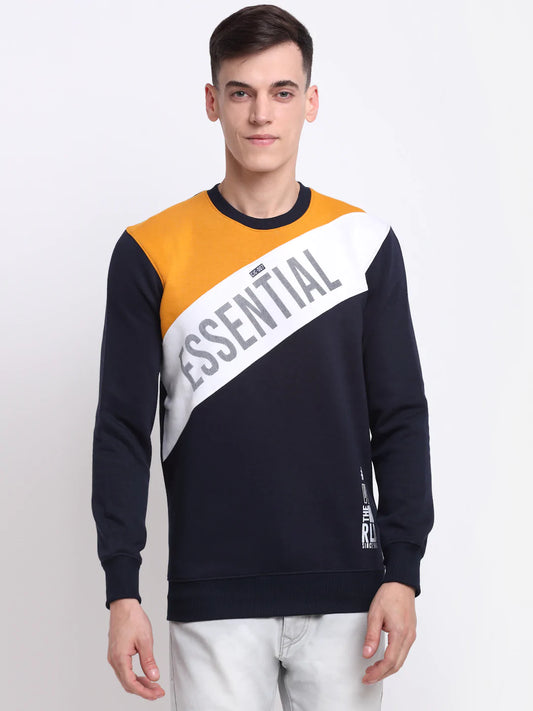 Men Multicoloured Printed Sweatshirt