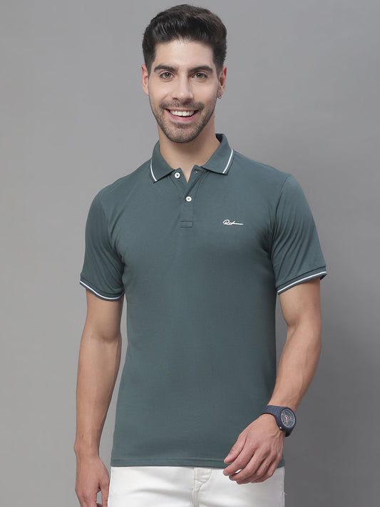 Polo Collar Slim Fit Cotton T-Shirt