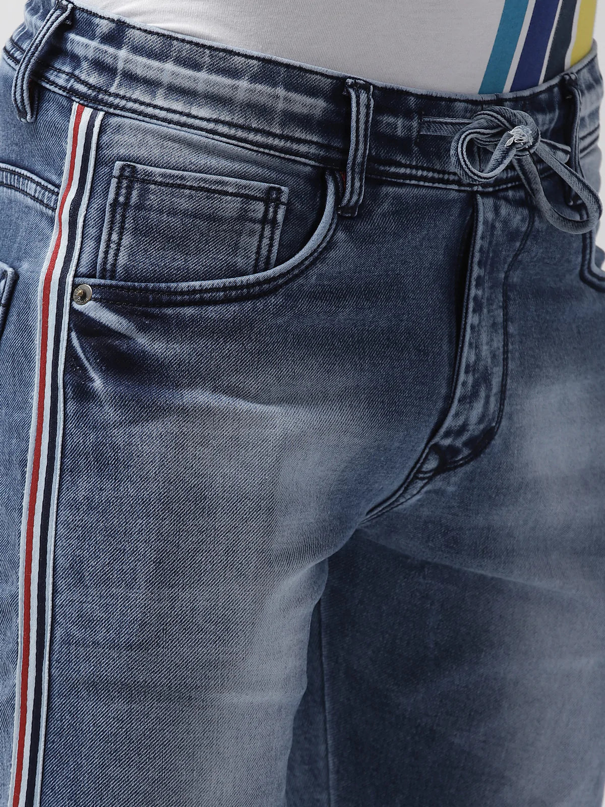 Men Blue Slim Fit Jogger Denims