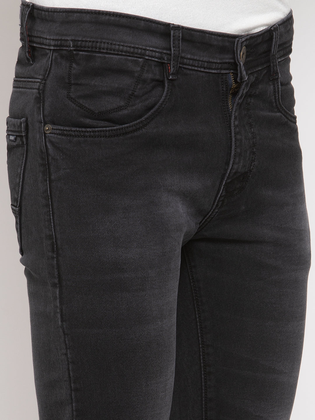 Men Black Slim Fit Denims