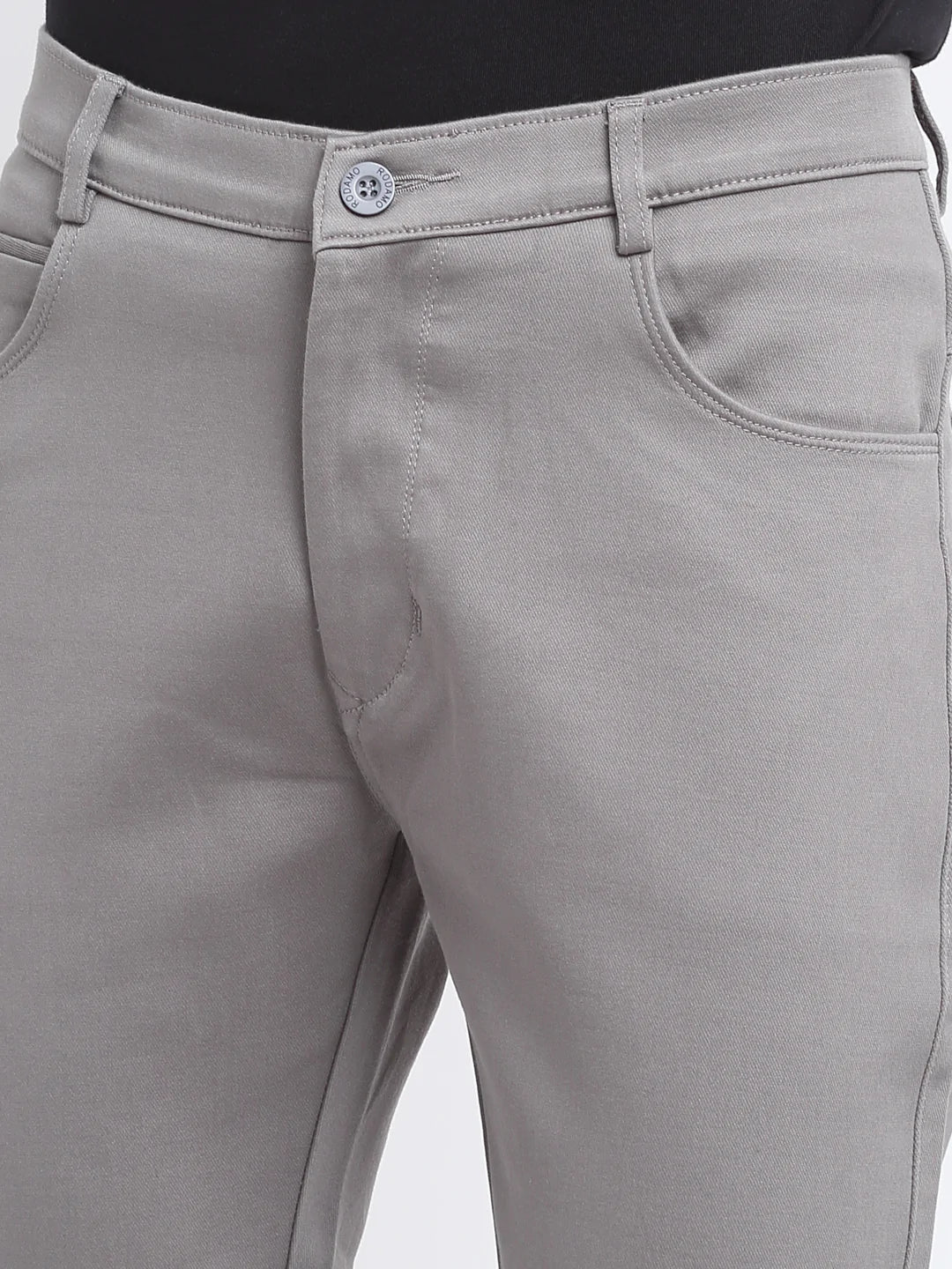 Men Grey Slim Fit Mid-Rise Clean Look Jeans