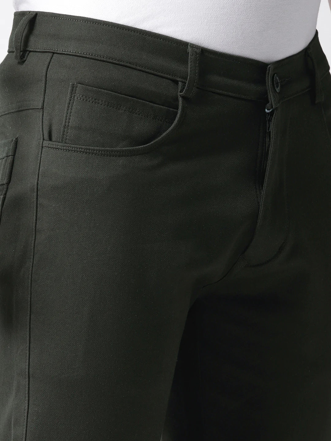 Men Green Slim Fit Denims