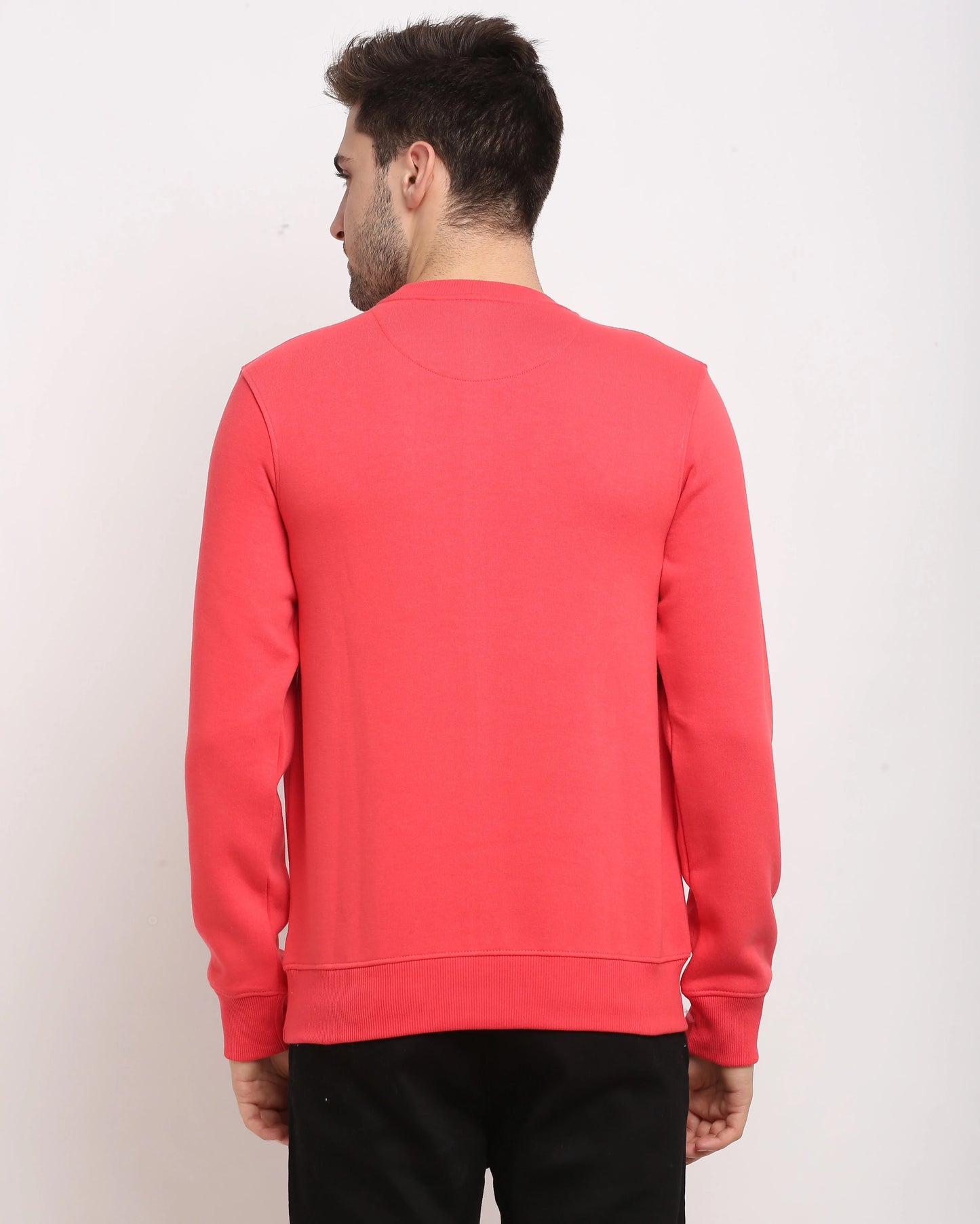 Men Maroon Printed Sweatshirt