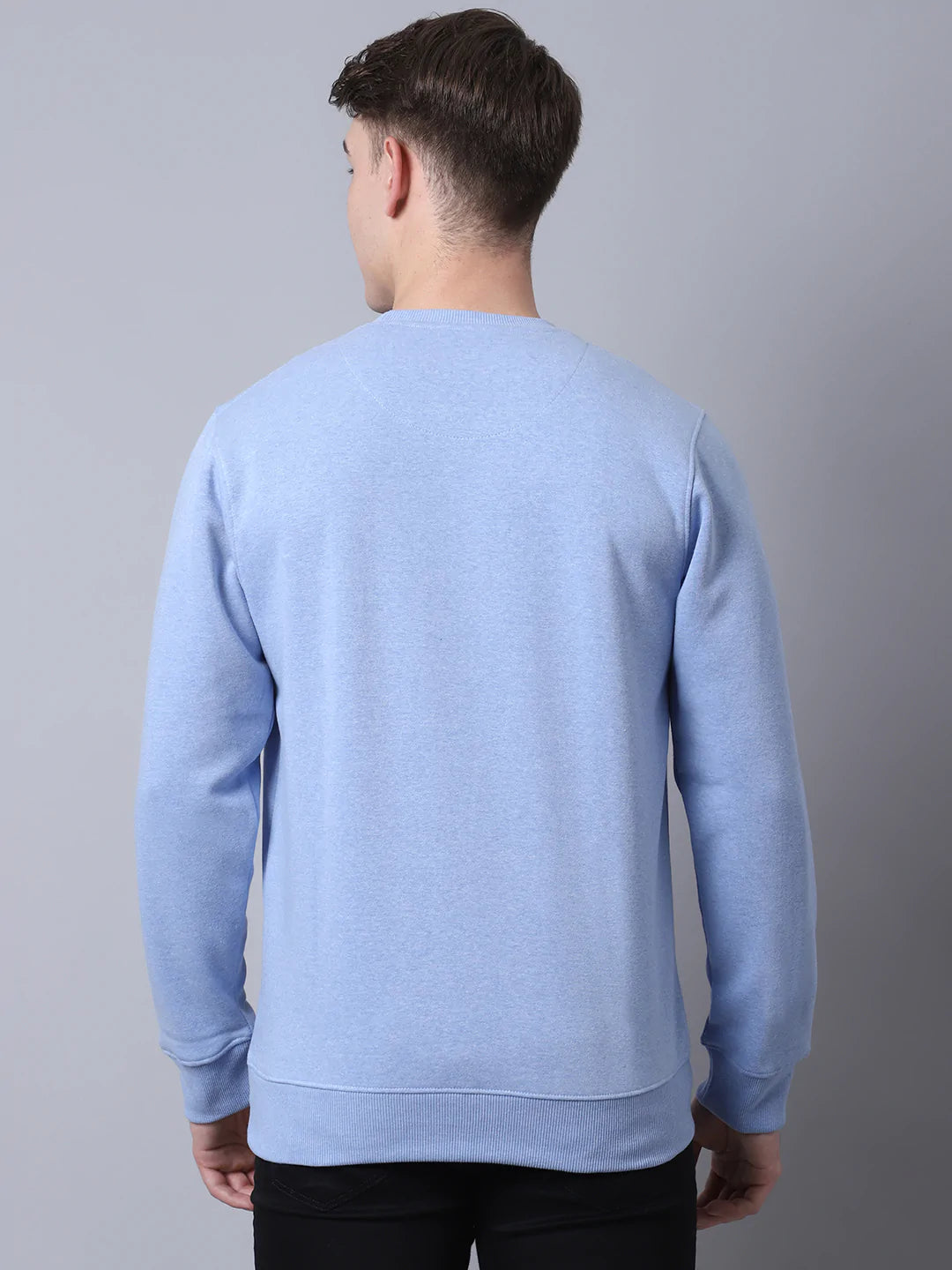 Men Blue Printed Sweatshirt