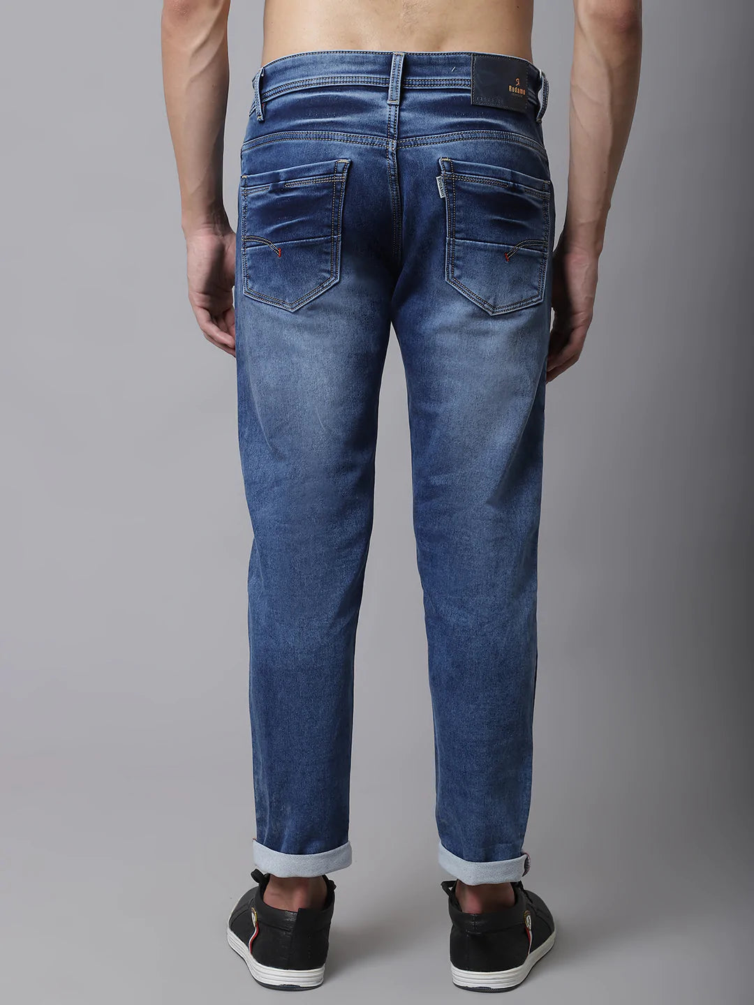 Men Blue Slim Fit Heavy Fade Stretchable Jeans