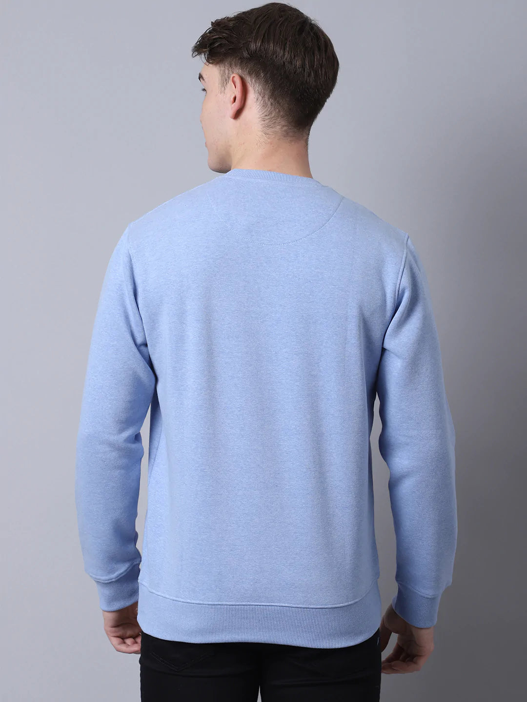 Men Blue Printed Sweatshirt