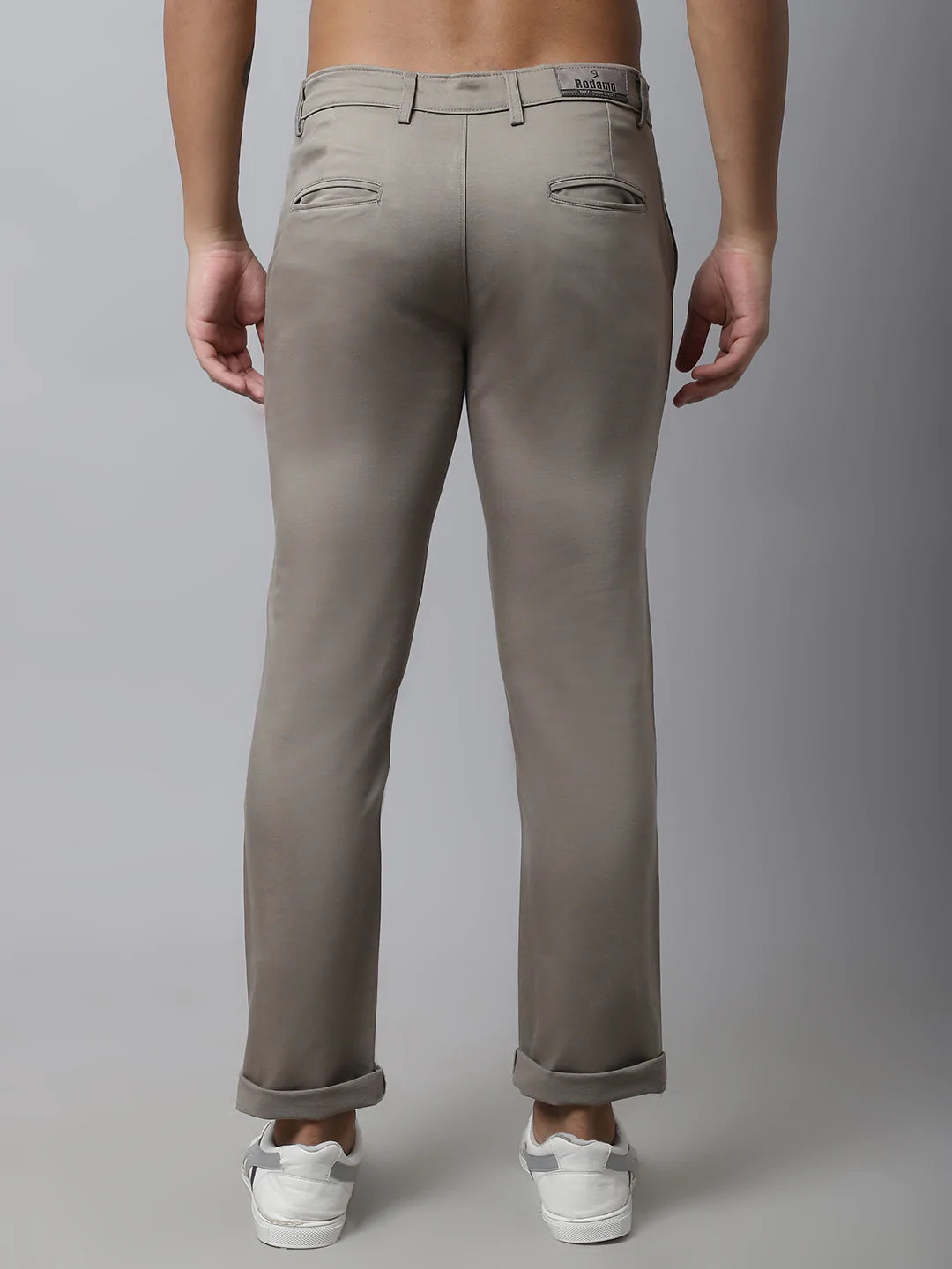 Men Cotton Slim Fit Chinos Trousers