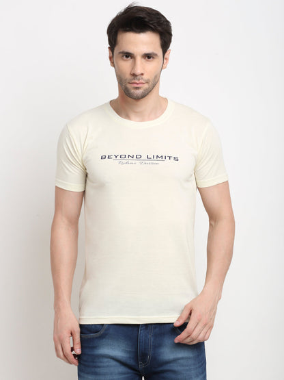Men Navy, Grey & Yellow Pack of 3 Solid Cotton Lounge Tshirts