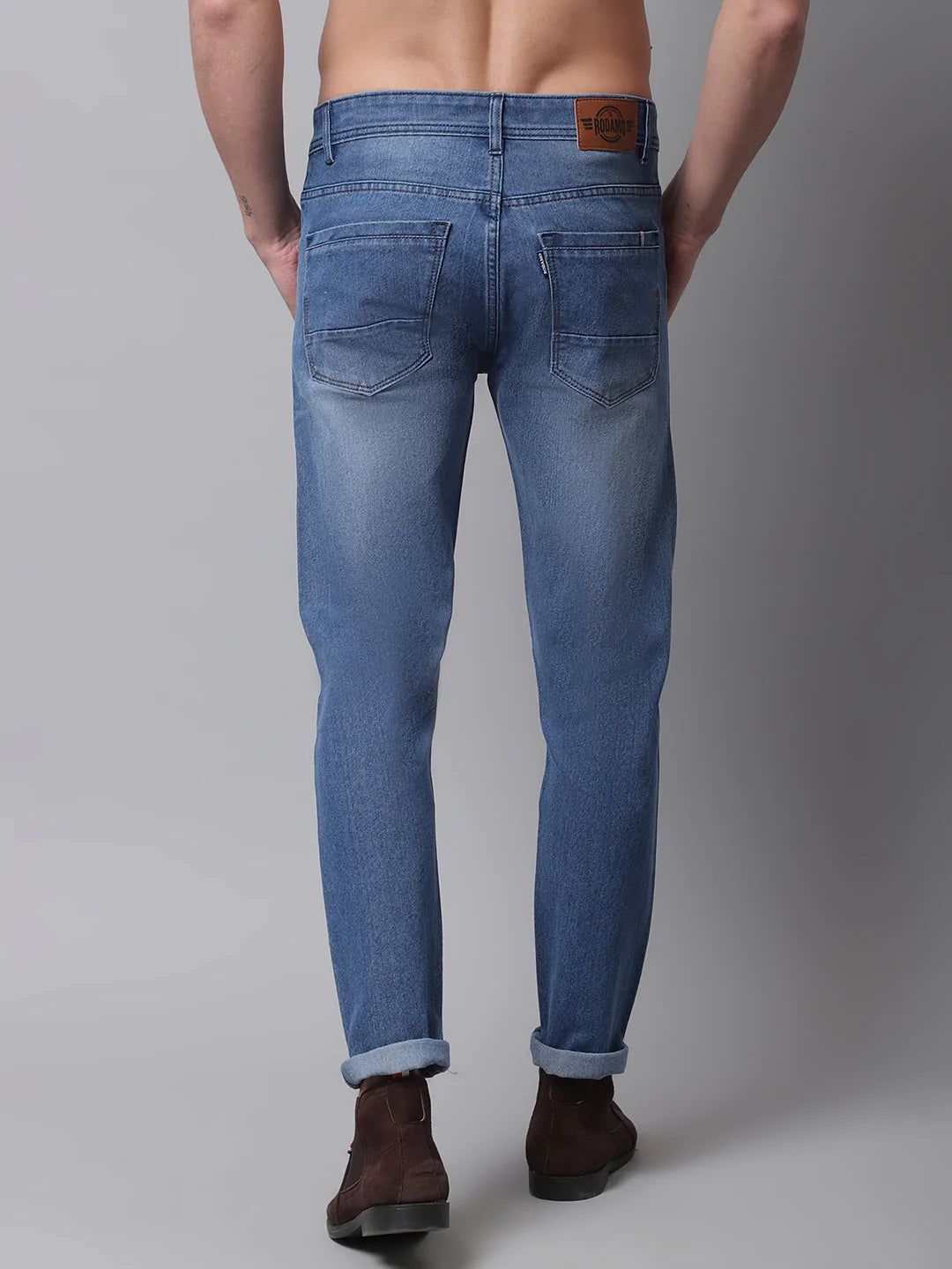 Men Blue Slim Fit Heavy Fade Stretchable Jeans