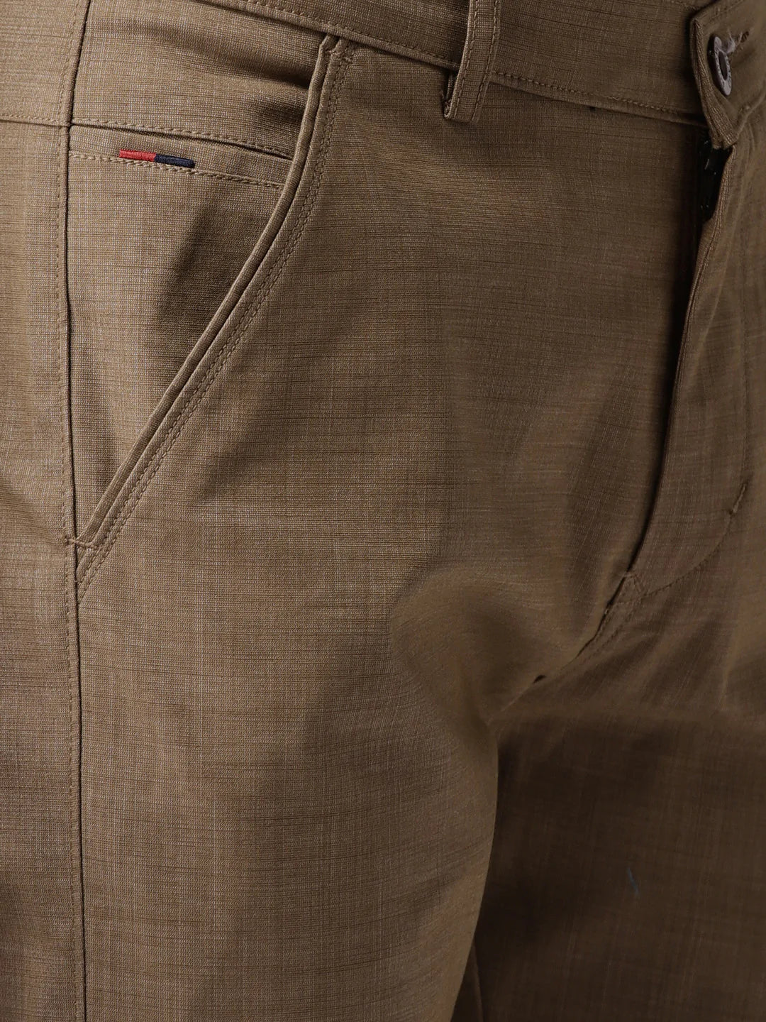 Men Brown Slim Fit Trousers