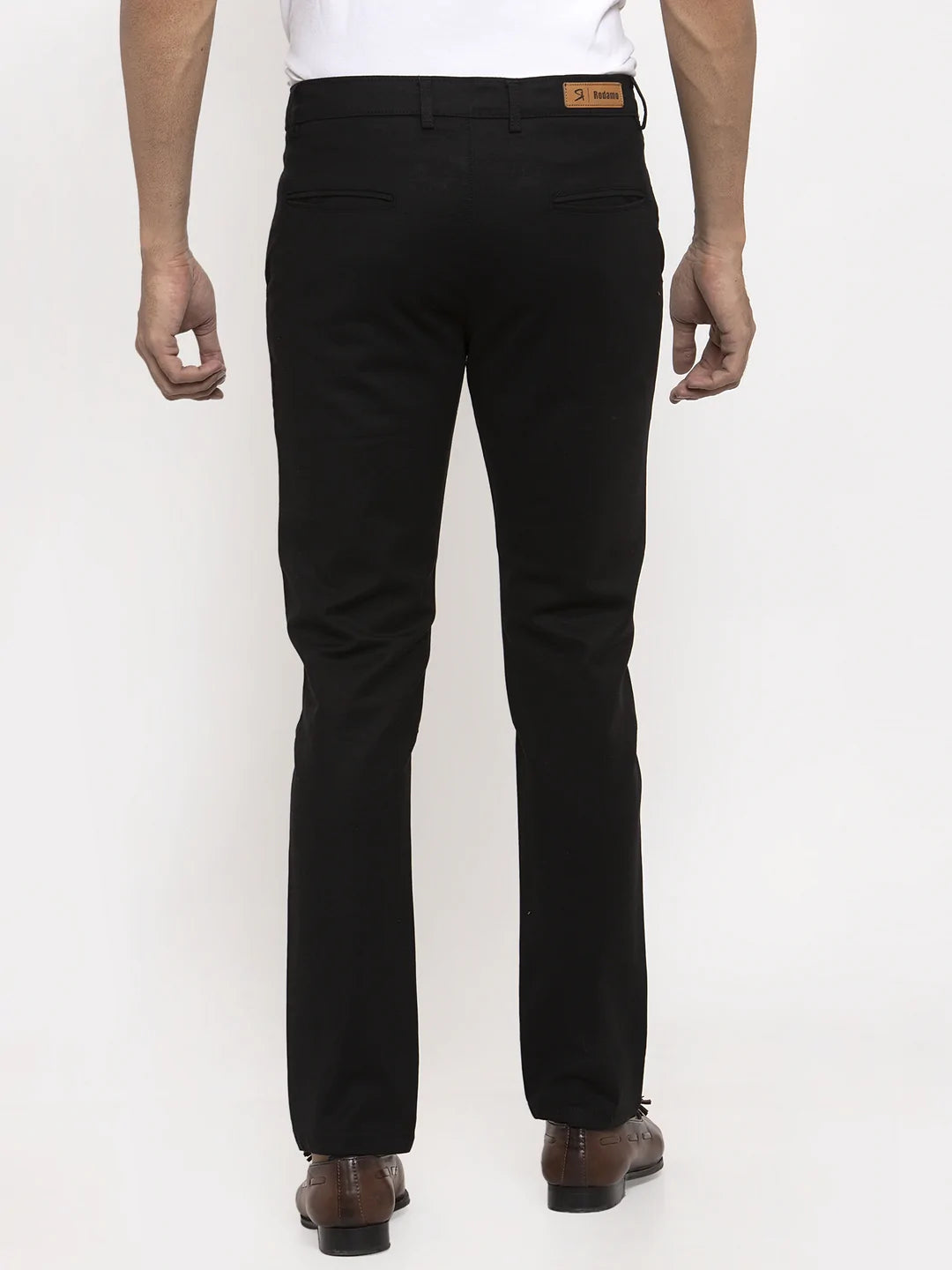 Men Black Slim Fit Chinos Trouser