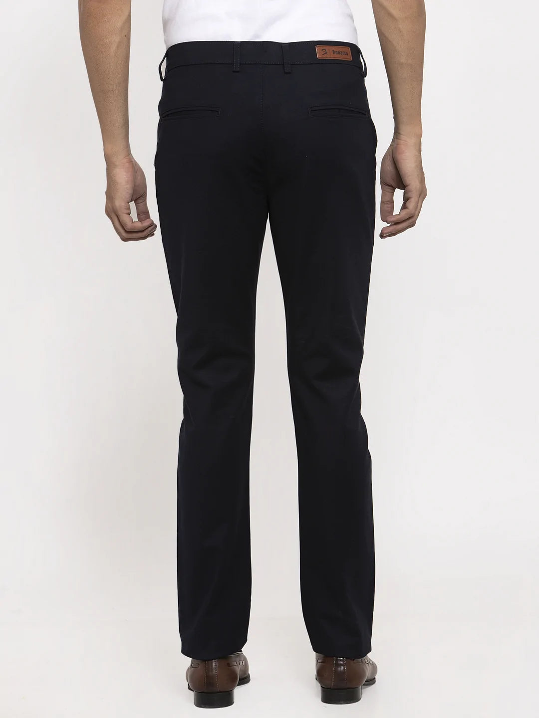 Men Navy Blue Slim Fit Chinos Trouser
