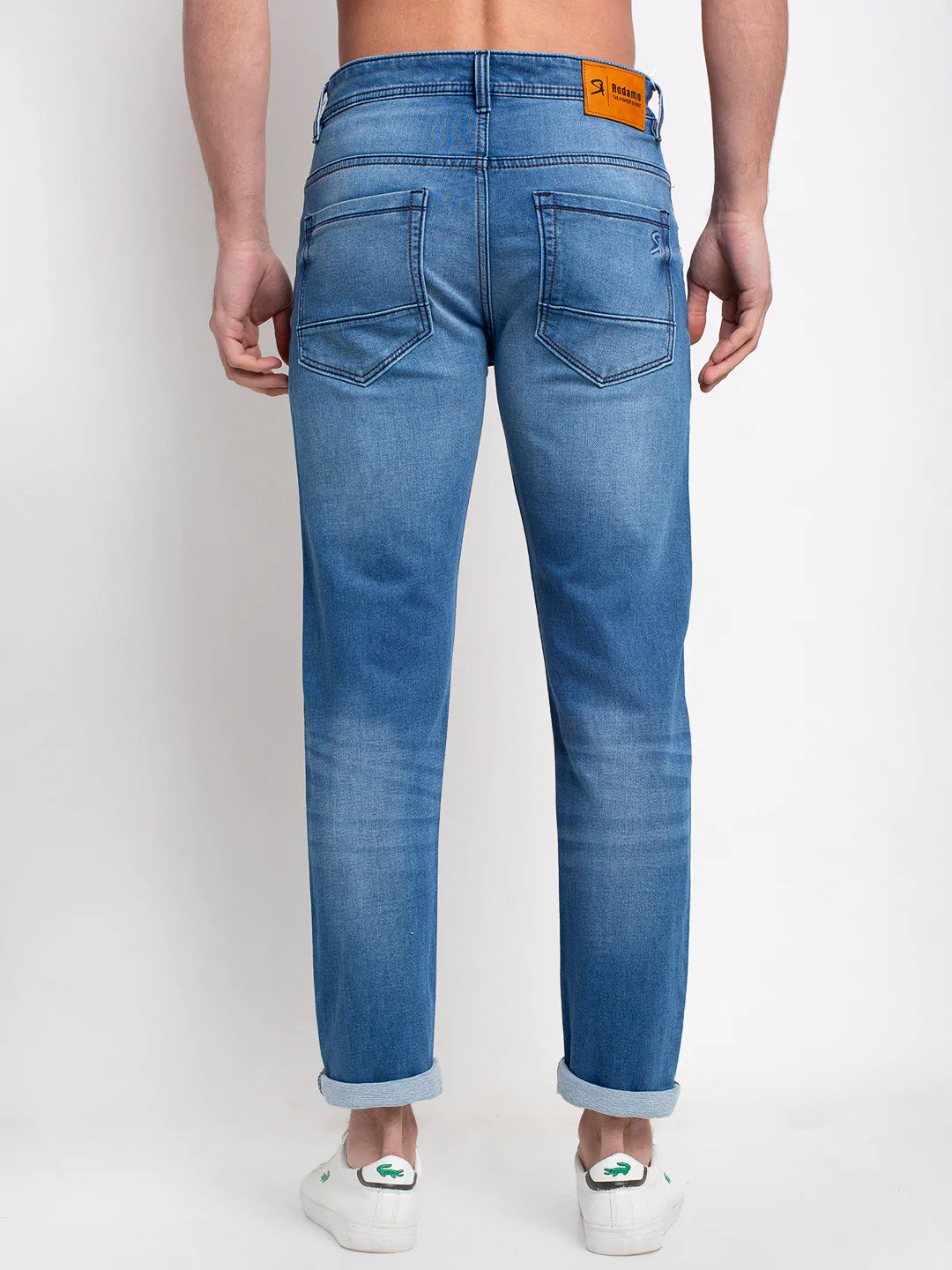 Men Blue Slim Fit Mid-Rise Clean Look Jeans