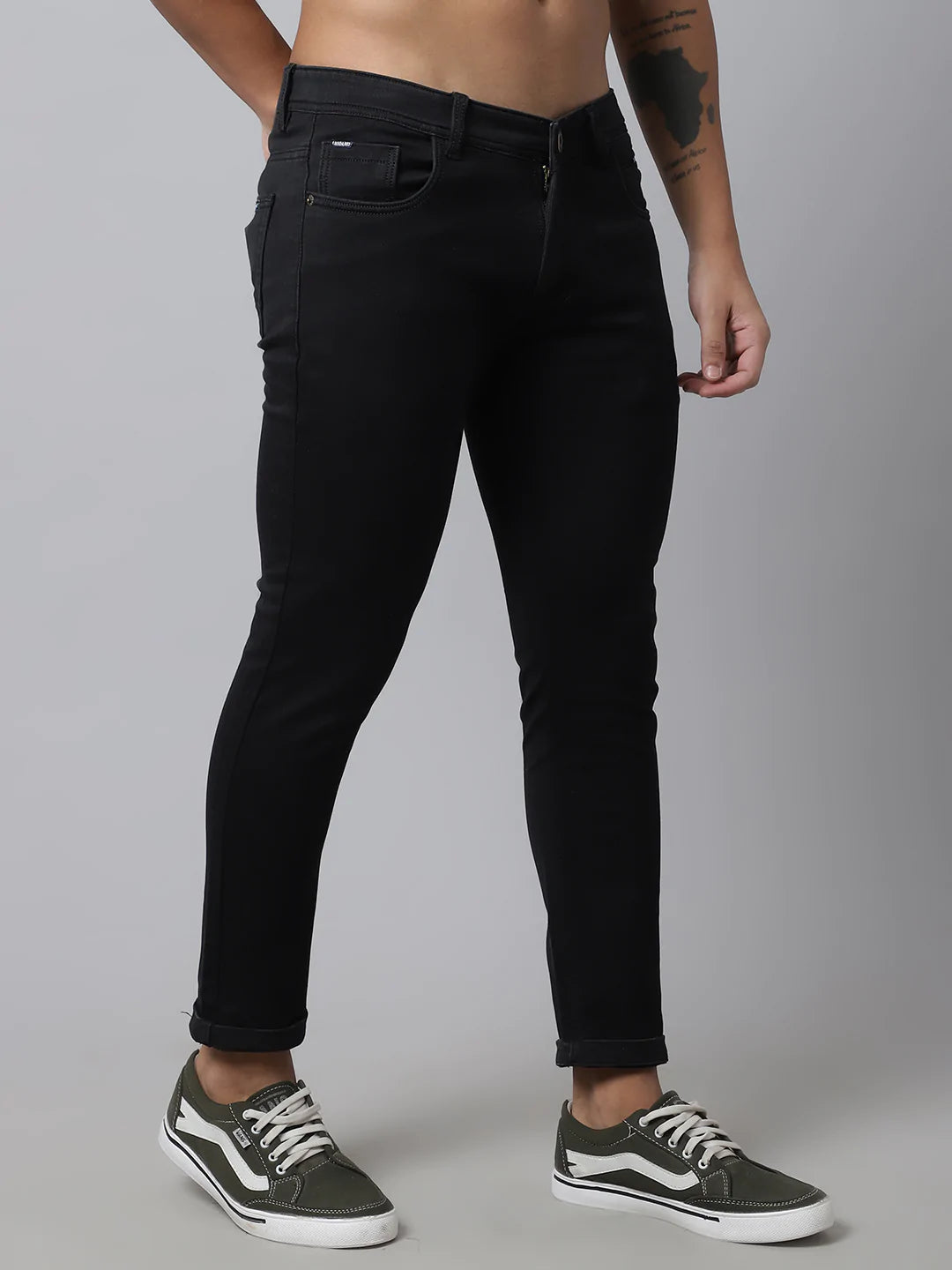 Men Black Slim Fit Stretchable Jeans