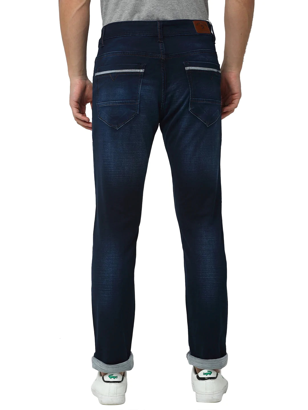 Men Blue Slim Fit Mid-Rise Clean Look Jeans