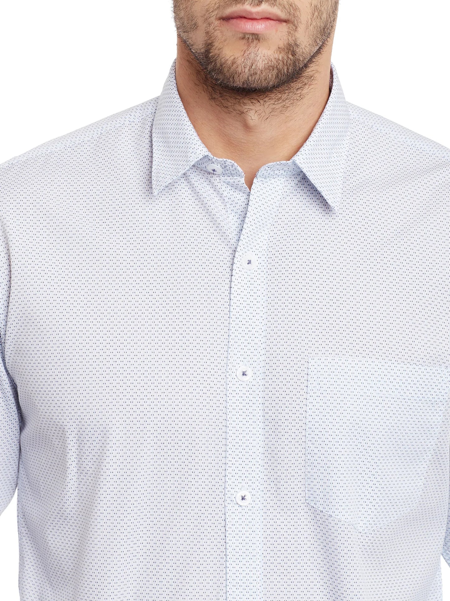 Men White Slim Fit Shirts