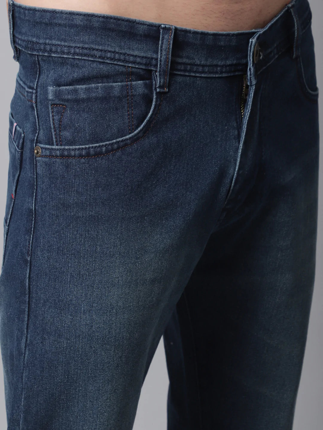 Men Blue Slim Fit Light Fade Stretchable Jeans