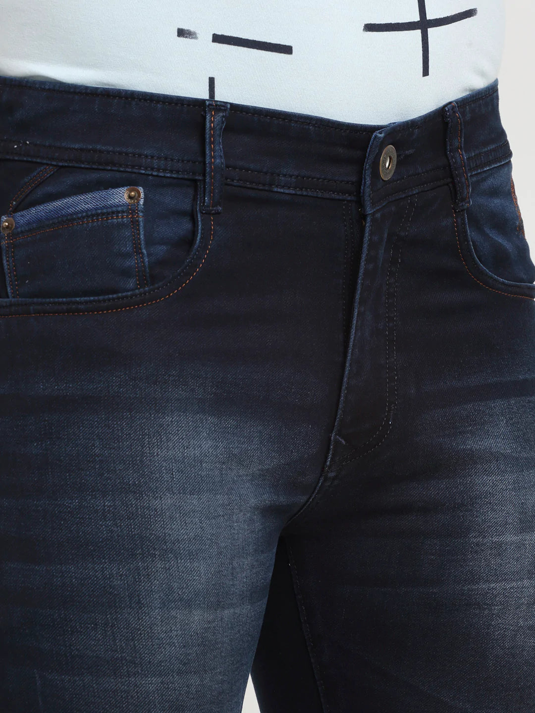 Men Blue Slim Fit Light Fade Jeans