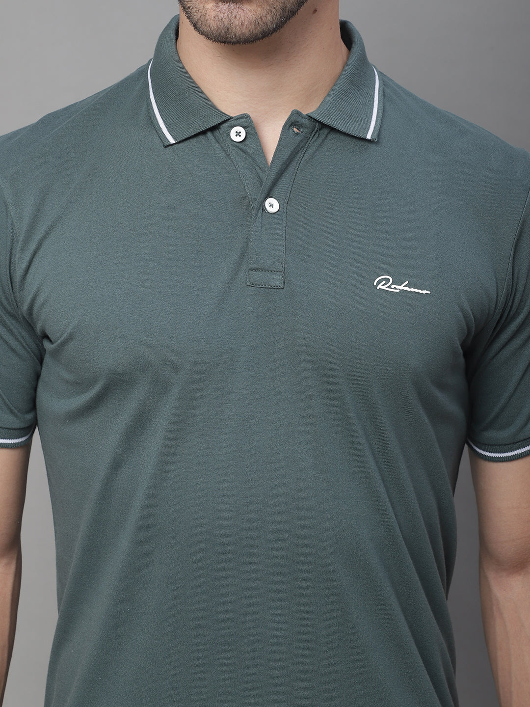 Polo Collar Slim Fit Cotton T-Shirt