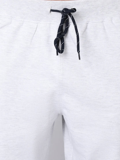 Men Grey Solid Slim Fit Track Pants