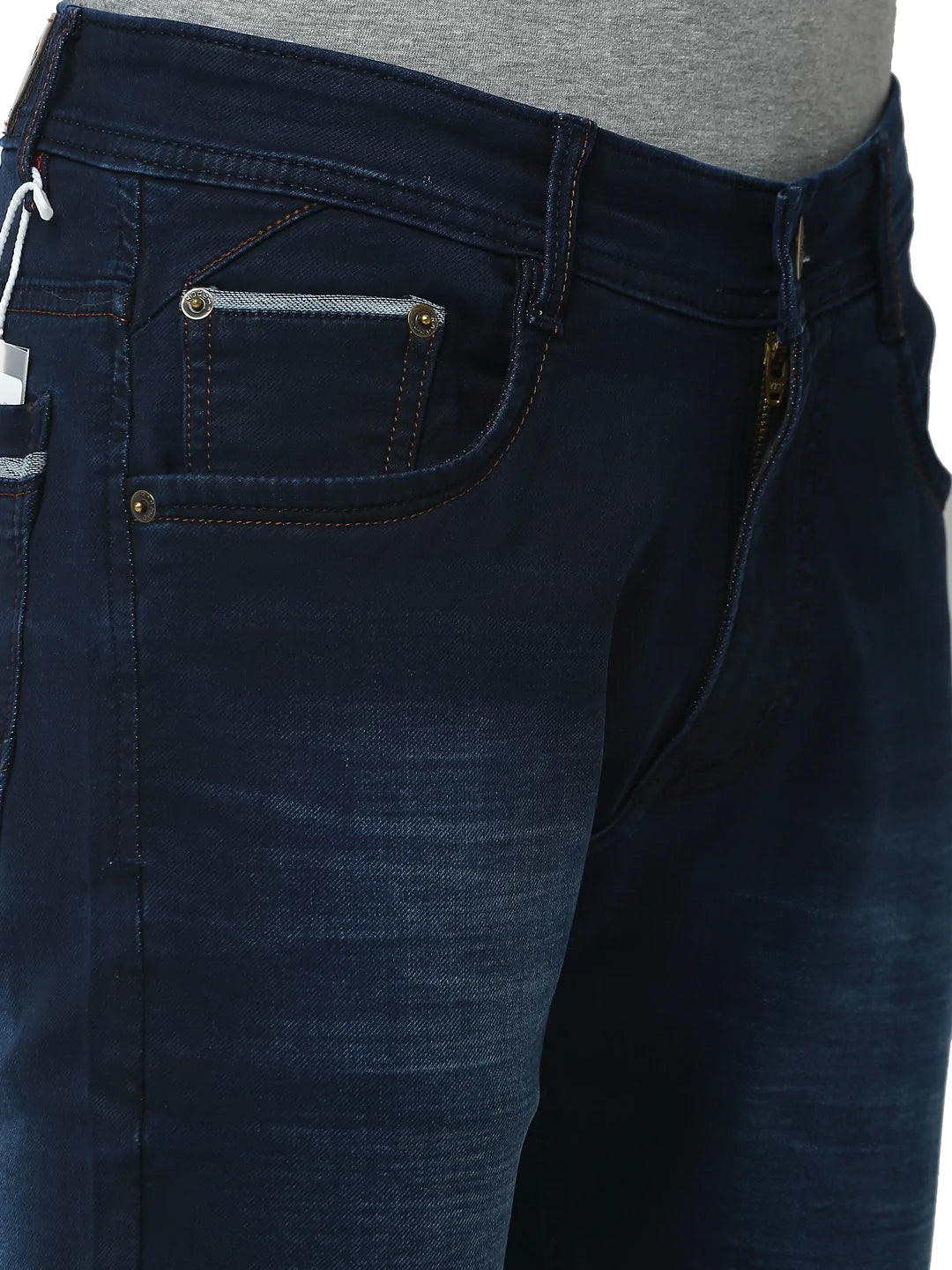 Men Blue Slim Fit Mid-Rise Clean Look Jeans