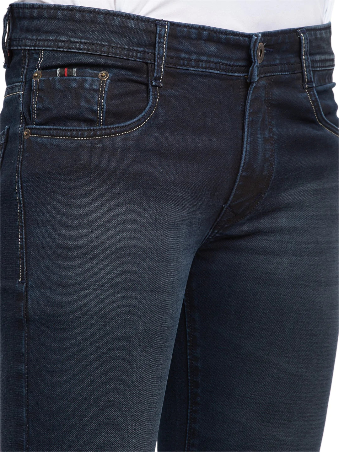 Men Blue Slim Fit Mid-Rise Clean Look Jeans