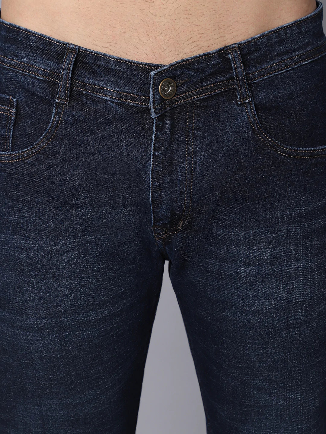 Men Blue Slim Fit Light Fade Stretchable Jeans