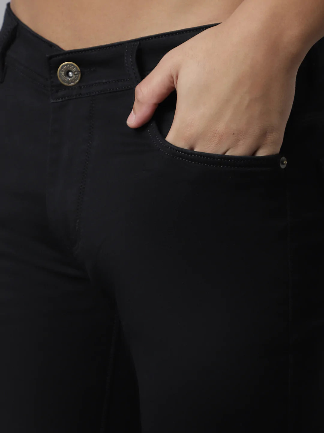 Men Black Slim Fit Stretchable Jeans