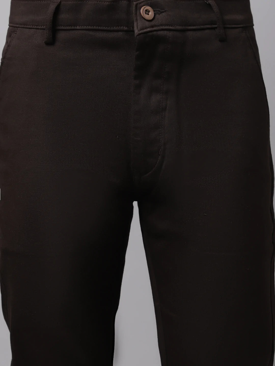 Men Brown Slim Fit Chinos Trousers