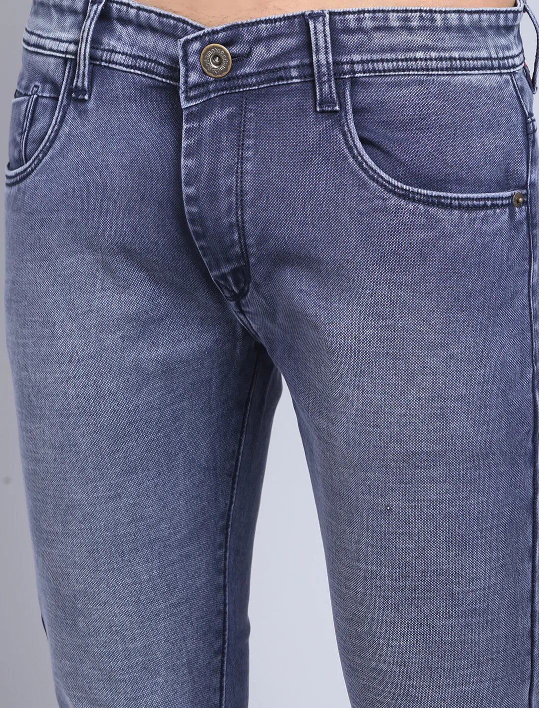 Men Blue Slim Fit Heavy Fade Stretchable Jeans