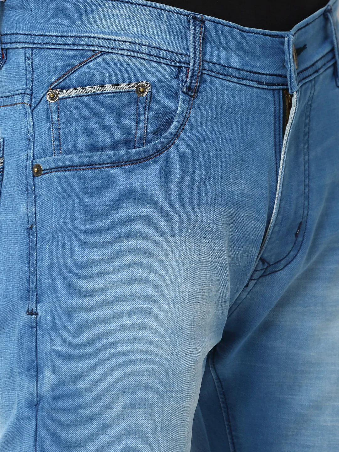 Men Blue Slim Fit Mid-Rise Clean Look Jeans